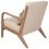 Beliani Armchair SKOVDE Fabric Beige 6