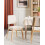 Beliani Set of 2 Dining Chairs MERRILL Wood Light Beige 2