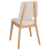 Beliani Set of 2 Dining Chairs MERRILL Wood Light Beige 5
