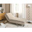 Beliani Chaise Longue LOIRET Fabric Taupe 2