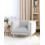 Beliani Armchair MOEN Fabric Light Grey 2