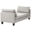 Beliani Chaise Longue ARCHIANE Fabric Light Grey 4