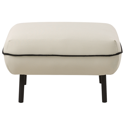 Beliani Ottoman TONSBERG Fabric Light Beige 2