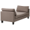 Beliani Chaise Longue ARCHIANE Fabric Taupe 4