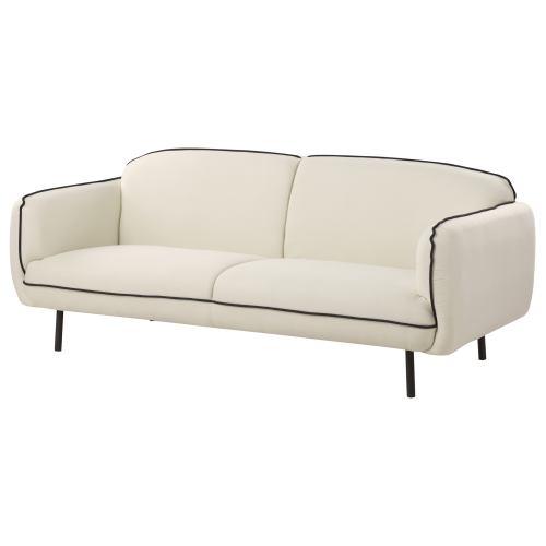 Beliani Sofa 3 Seater TONSBERG Fabric Light Beige 1