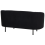 Beliani Sofa 2 Seater LOEN Fabric Black 4