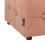 Beliani Pouffe WISCONSIN Velvet Peach Pink 5