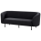Beliani Sofa 3 Seater LOEN Fabric Black 4