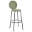 Beliani Set of 2 Bar Chairs EMERY Boucle Light Green 3