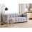 Beliani Sofa 3 Seater MULLOLA Fabric Light Grey 5