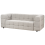 Beliani Sofa 3 Seater MULLOLA Boucle Grey 4