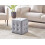 Beliani Pouffe WISCONSIN Velvet Grey 2