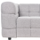 Beliani Sofa 3 Seater MULLOLA Fabric Light Grey 4