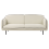 Beliani Sofa 3 Seater TONSBERG Fabric Light Beige with Ottoman 5