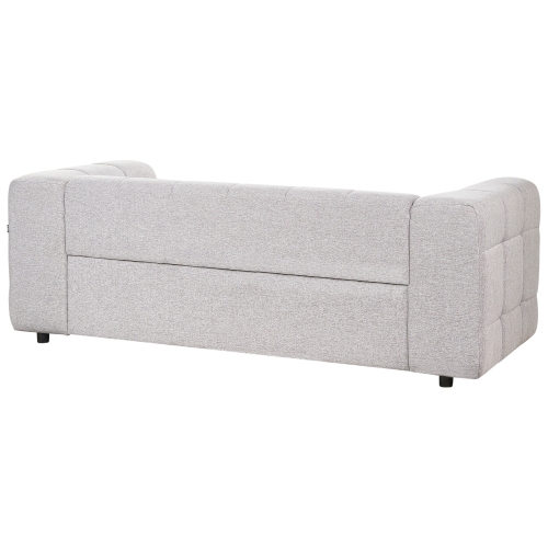 Beliani Sofa 3 Seater MULLOLA Fabric Light Grey 2