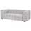 Beliani Sofa 3 Seater MULLOLA Fabric Light Grey 6