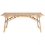 Beliani Garden Dining Table TINDARI 180 cm 90 cm Bamboo Light Brown 9