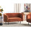 Beliani Sofa 2 Seater LOEN Velvet Orange 2