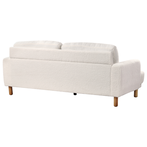 Beliani Sofa 3 Seater TUVE Boucle White 2