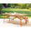 Beliani Garden Dining Table TINDARI 180 cm 90 cm Bamboo Light Brown 2