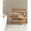 Beliani Shelving Unit UVALDA Bamboo Light Brown 2