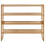 Beliani Shelving Unit UVALDA Bamboo Light Brown 4