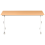 Beliani Foldable Office Desk BENDI 160 cm 60 cm Brown 4