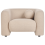 Beliani Armchair LEIREN Boucle Beige 5
