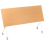 Beliani Foldable Office Desk BENDI 160 cm 60 cm Brown 5