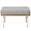 Beliani Garden Ottoman SENISE Metal Grey 4