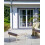 Beliani Garden Ottoman SENISE Metal Grey 2