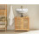 Beliani Vanity Unit MISSOULA 60 cm Bamboo Light Brown 2