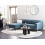 Beliani Corner Sofa 4 Seater GLOSLI Chenille Blue Right Hand 2