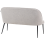 Beliani Dining Bench 2 Seater OSBY Fabric Light Grey 5