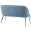 Beliani Dining Bench 2 Seater OSBY Fabric Blue 5
