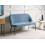 Beliani Dining Bench 2 Seater OSBY Fabric Blue 3