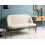 Beliani Dining Bench 2 Seater OSBY Fabric Light Beige 2