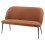 Beliani Dining Bench 2 Seater OSBY Fabric Brown 4