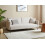Beliani Sofa Bed 3 Seater LUCAN Fabric Light Beige 2