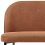 Beliani Dining Bench 2 Seater OSBY Fabric Brown 6