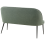 Beliani Dining Bench 2 Seater OSBY Fabric Light Green 5