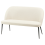 Beliani Dining Bench 2 Seater OSBY Fabric Light Beige 4
