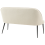 Beliani Dining Bench 2 Seater OSBY Fabric Light Beige 5