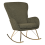 Beliani Rocking Chair ANASET Boucle Dark Green 5
