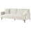 Beliani Sofa Bed 3 Seater LUCAN Boucle Off-White 4