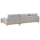 Beliani Corner Sofa 4 Seater SIGGARD Fabric Grey Left Hand 5