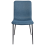 Beliani Set of 4 Dining Chairs GLENDIVE Fabric Dark Blue 6