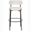 Beliani Set of 2 Bar Chairs ALLISON Boucle White 4