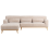 Beliani Corner Sofa 3 Seater SIMOS Chenille Beige Right Hand 4
