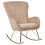 Beliani Rocking Chair ANASET Boucle Sand Beige 5